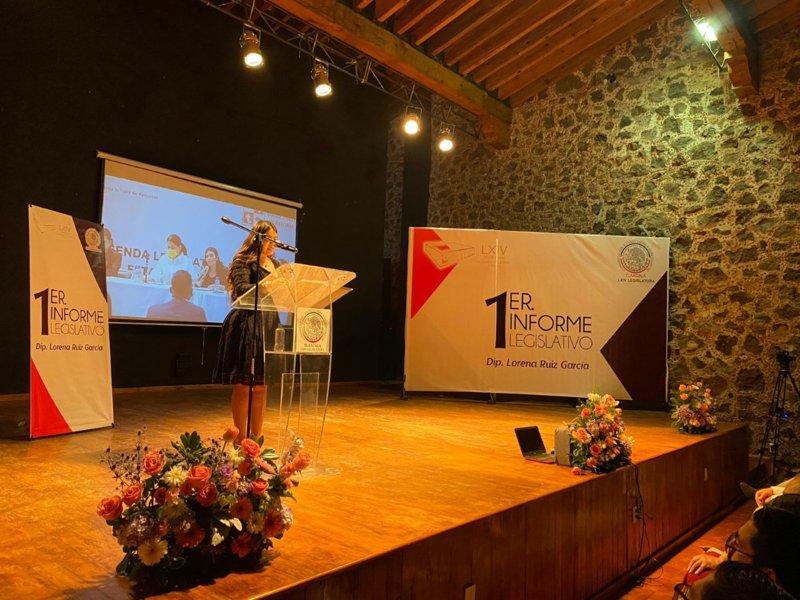 Lorena Ruiz destaca trabajo para los tlaxcaltecas en su Primer Informe