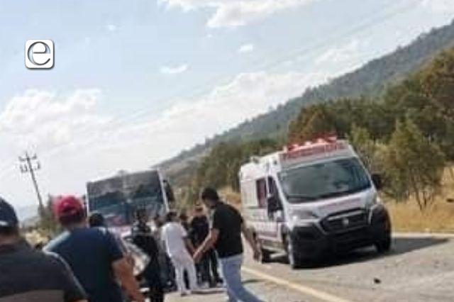 Fatal accidente, masculino muere sobre la federal Tlaxco-Chignahuapan