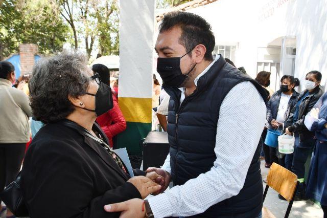 Seguiremos impulsando el bienestar de las familias Huamantlecas: Santos Cedillo