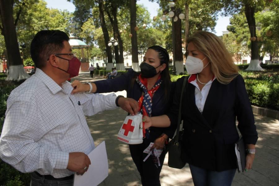 Encabeza Gobernadora Lorena Cuéllar arranque de colecta de la Cruz Roja Mexicana En Tlaxcala