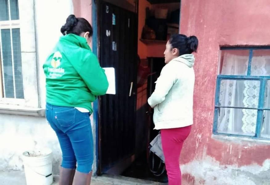 Trabajan en Huamantla para atender afectaciones por tromba