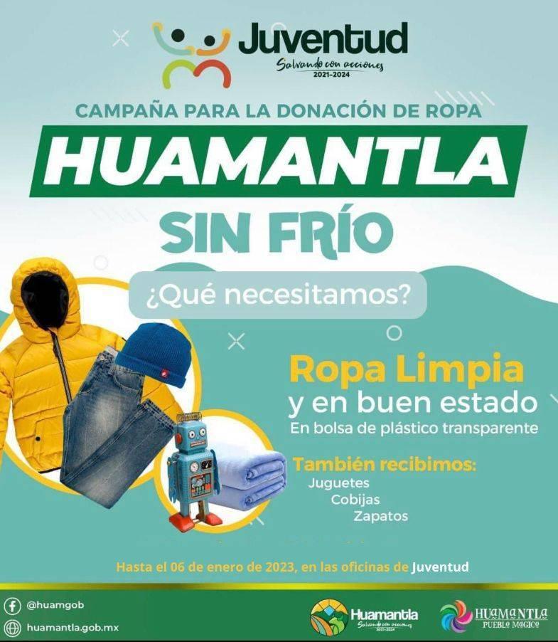 Últimas semanas para donar ropa en la campaña ¨Huamantla Sin Frío¨