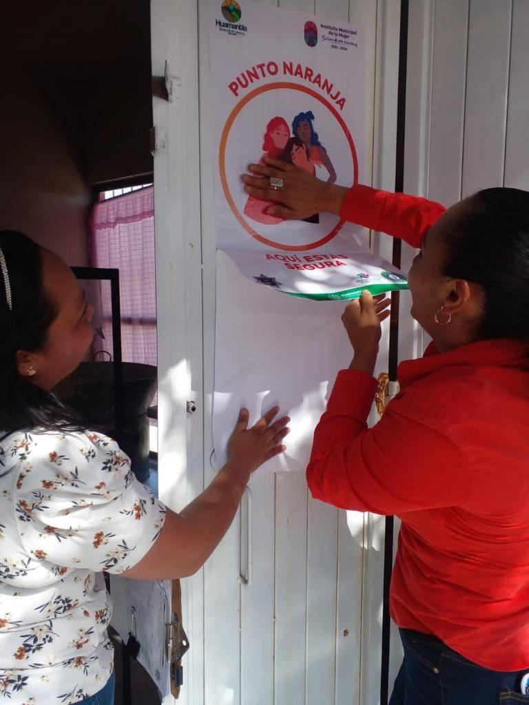 Se han instalado más de 80 puntos naranja en Huamantla para proteger a las mujeres