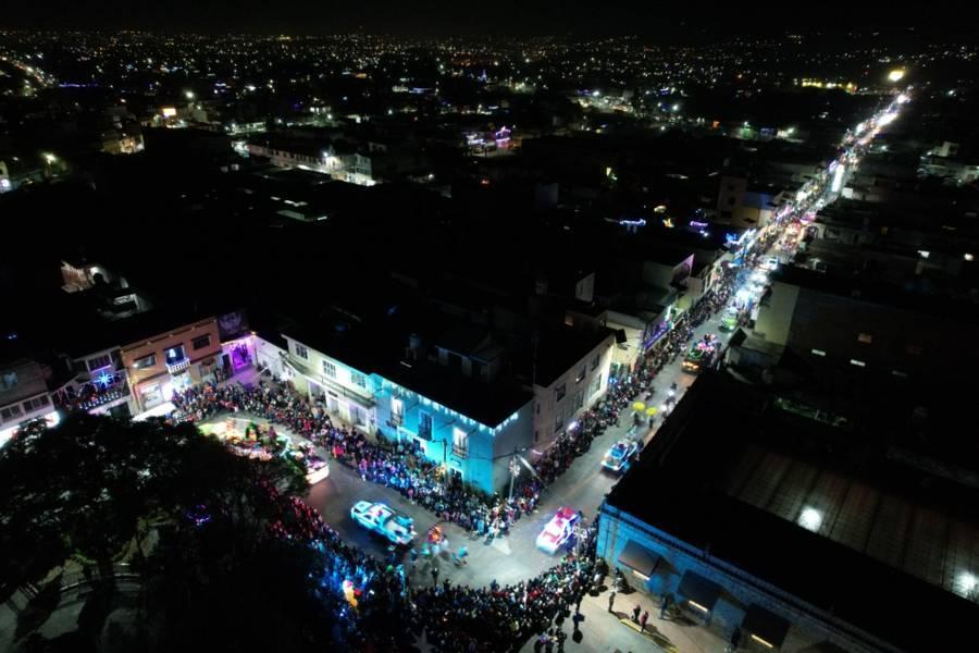 Por segunda ocasión, Contla realiza el Desfile Navideño más emotivo y creativo del Estado de Tlaxcala