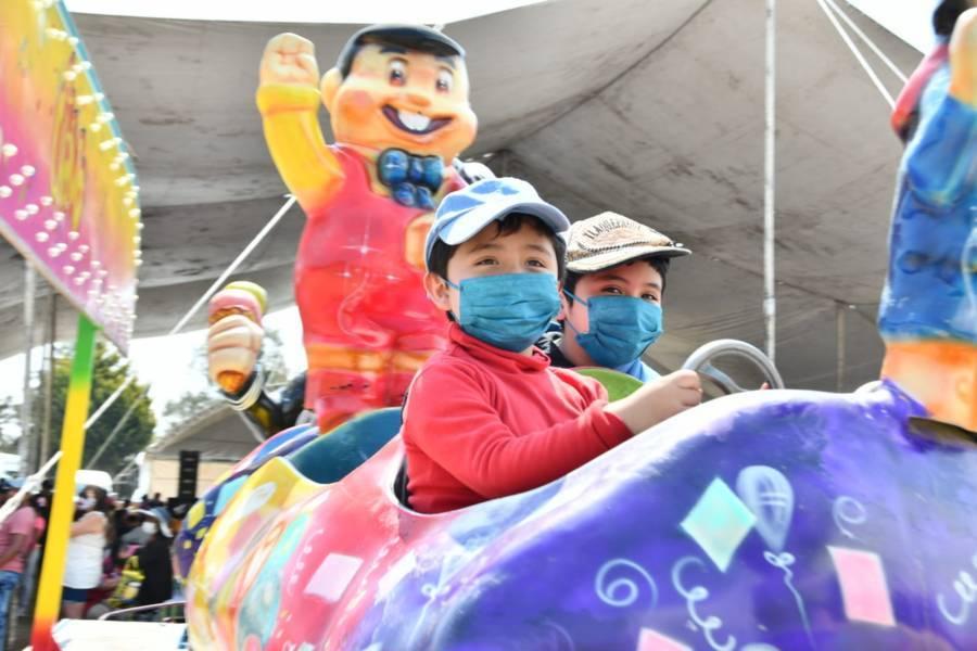 Festeja Ayuntamiento de Huamantla a las niñas y los niños en su día