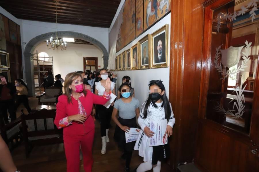 Escuchó Gobernadora Lorena Cuéllar propuestas de diputados infantiles