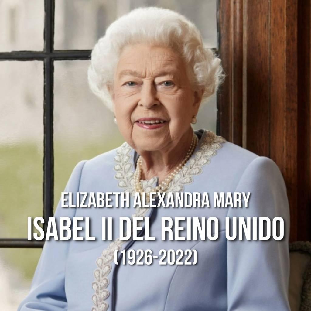 Fallece la reina Isabel II a los 96 años de edad