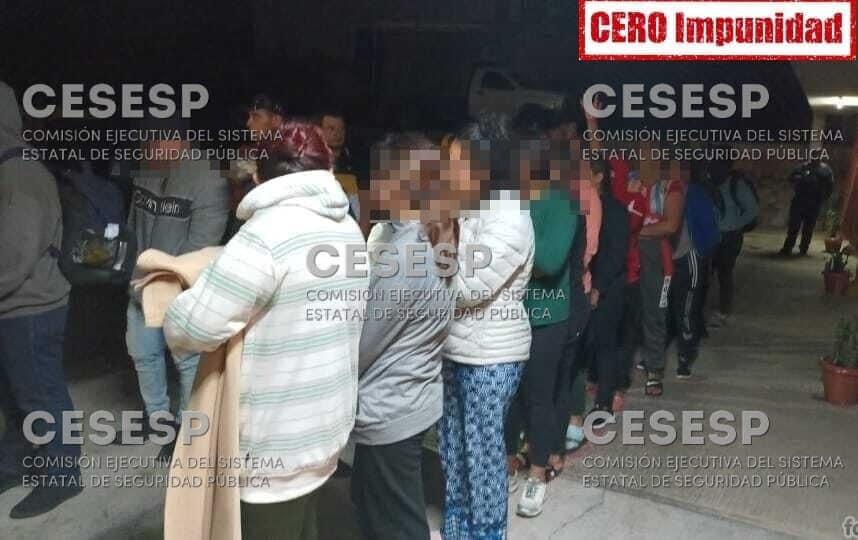Detenidos 25 indocumentados en Amaxac
