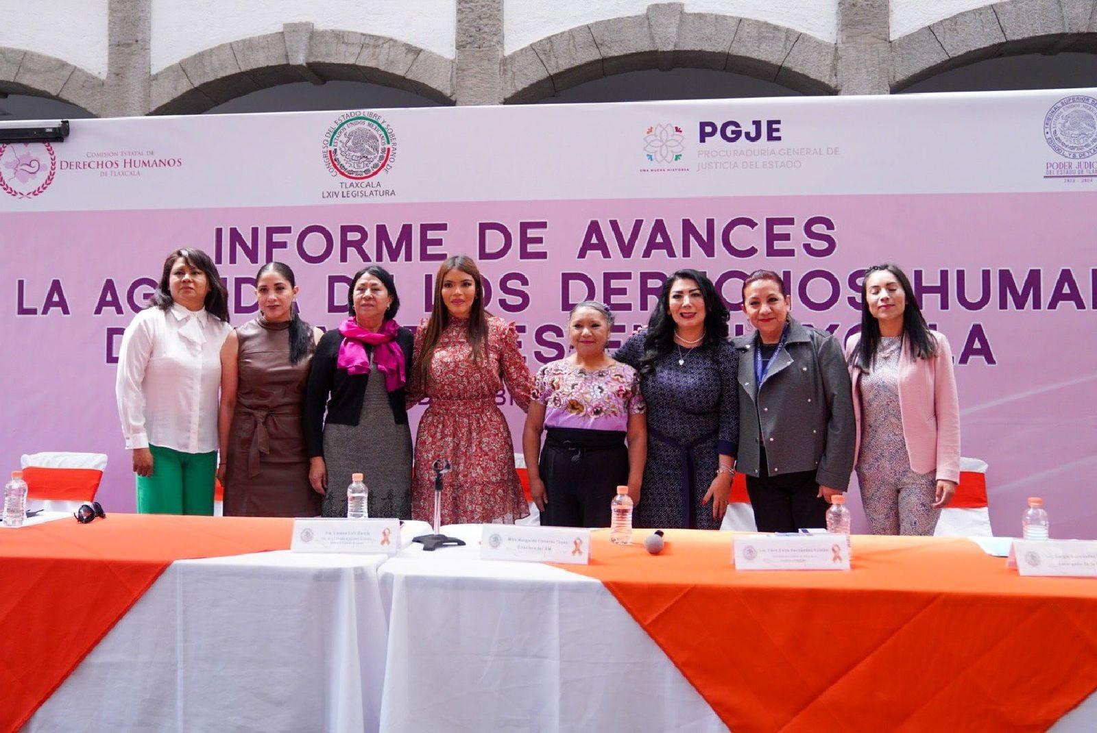 Asiste Alejandra Ramírez al Informe de avances de la agenda de los DH de la Mujeres en Tlaxcala 