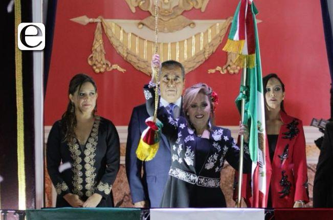 Encabezó Gobernadora Lorena Cuéllar CCXII Aniversario del grito de Independencia