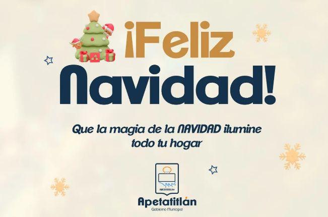 Mensaje navideño del presidente municipal de San Pablo Apetatitlán 
