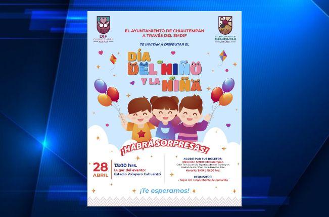 Invita Ayuntamiento de Chiautempan a celebrar el Día del niño y la niña