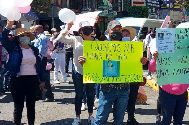 Paralizan familiares de Ana Laura las calles de la capital, claman justicia