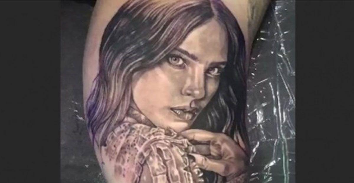 Publican fotografía del tatuaje de Lupillo Rivera con cara de Belinda