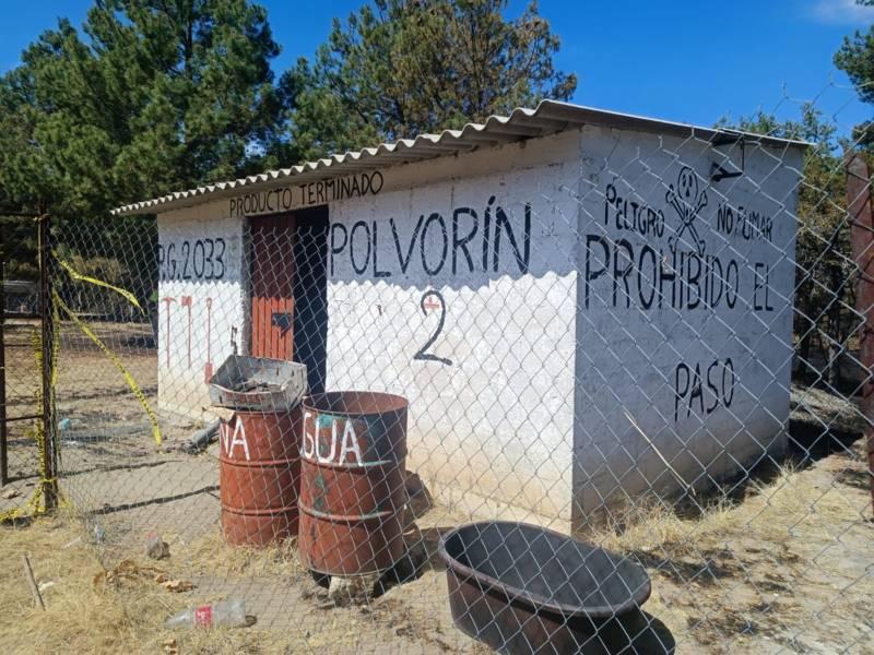 Cumplimenta PFM orden de cateo en un polvorín que operaba de manera irregular en Tlaxcala