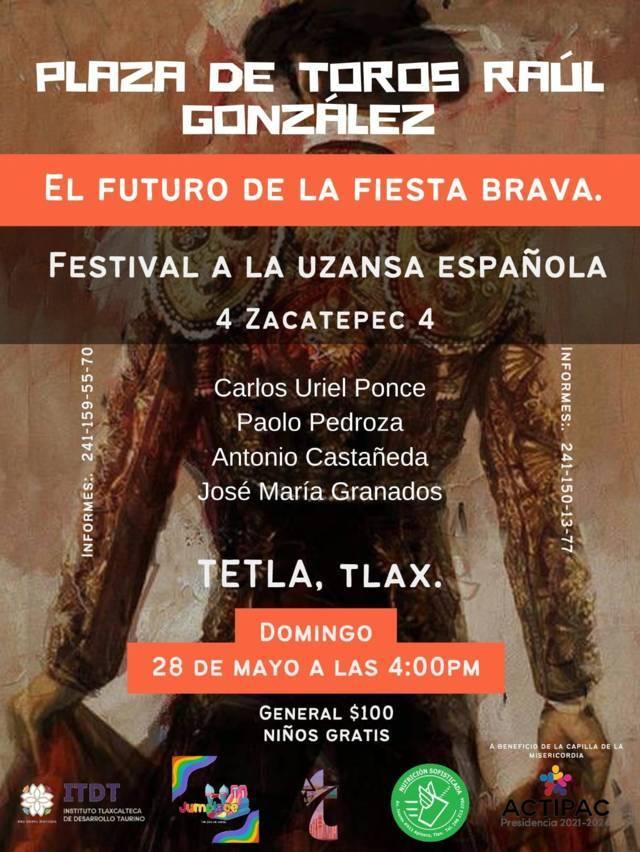 Presenta ITDT festival taurino en Tetla