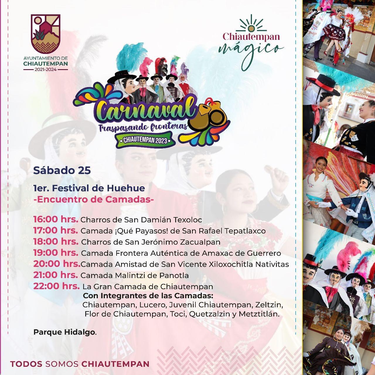 No te pierdas este sábado el 1er Festival del Huehue 2023 en Chiautempan