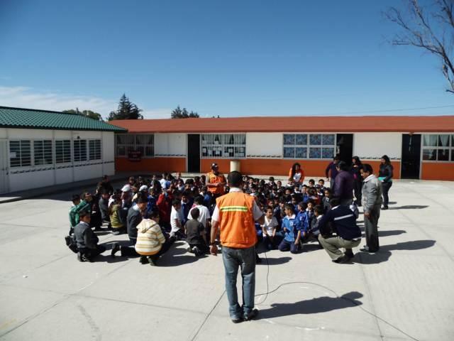 Protección Civil de Tlaxco realiza simulacros en escuelas