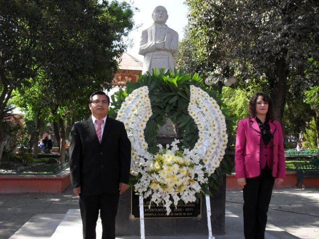 Conmemora Ayuntamiento de Huamantla el CCVIII Aniversario del Natalicio de Benito Juárez