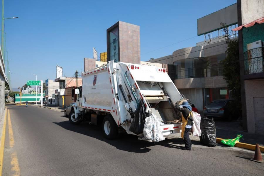 Ayuntamiento de Chiautempan realizará jornada de recolección de basura nocturna lunes, miércoles y viernes