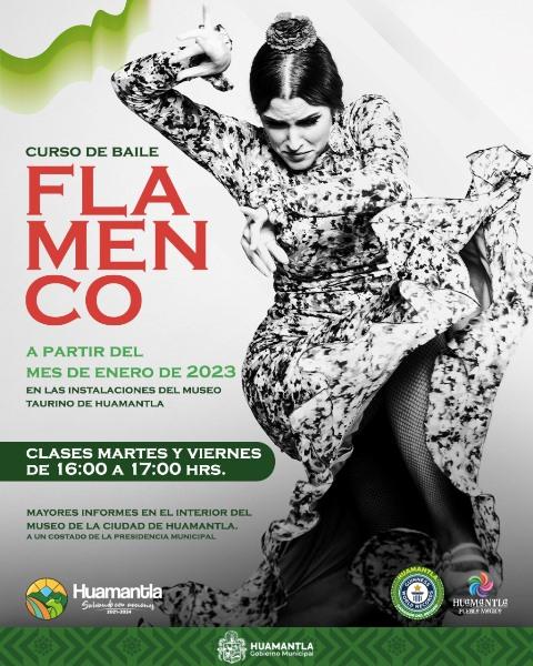 Invita Ayuntamiento de Huamantla a curso de baile flamenco