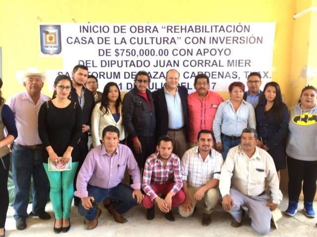 Con gestión de Juan Corral Mier se rehabilita Casa de la Cultura de Sanctórum 