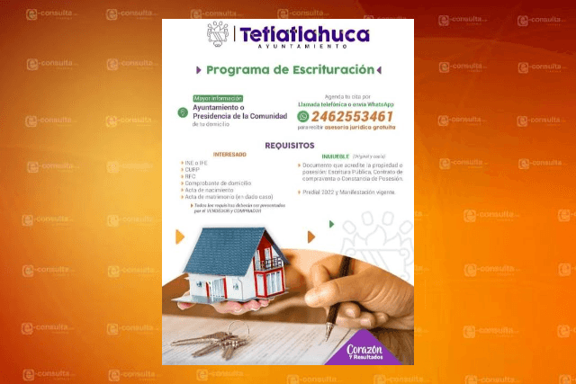 Gobierno de Tetlatlahuca abre campaña de escrituración  