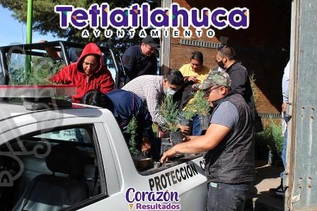 Gobierno de Tetlatlahuca se suma a la campaña de reforestación 