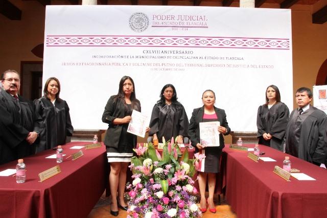 Sesiona Poder Judicial en Calpulalpan por aniversario de incorporación al Estado