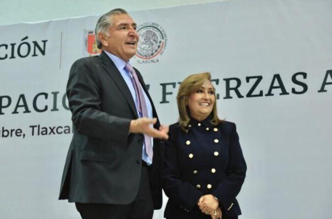 Adán Augusto visita Tlaxcala; aspirante presidencial tendrá varias reuniones 