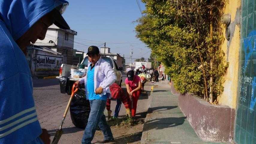 Realizan 9a Jornada de Limpieza en San Pablo del Monte