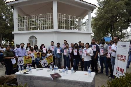 En Amaxac rinden protesta 13 comités de vecinos vigilantes 