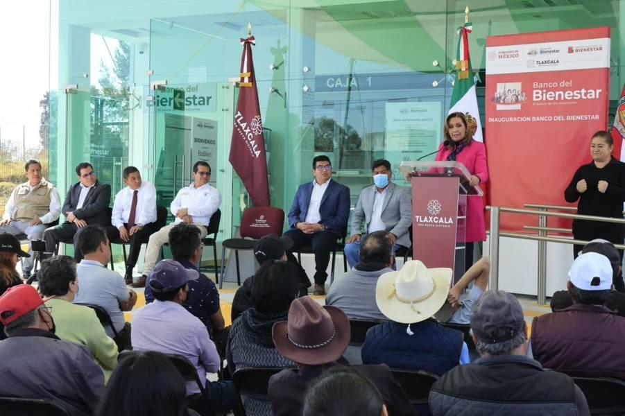 Encabezó Gobernadora Lorena Cuéllar inicio de operaciones del Banco del Bienestar en Tecopilco