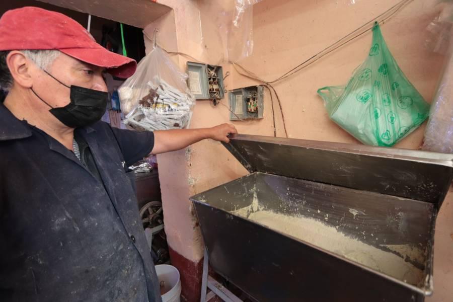 Cerca de 800 kilos de masa para tamales serán vendidos por día de la Candelaria 