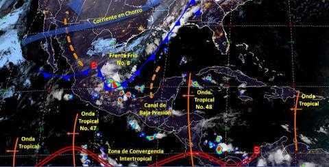 Pronóstico del tiempo en México para jueves 31 de octubre del 2019