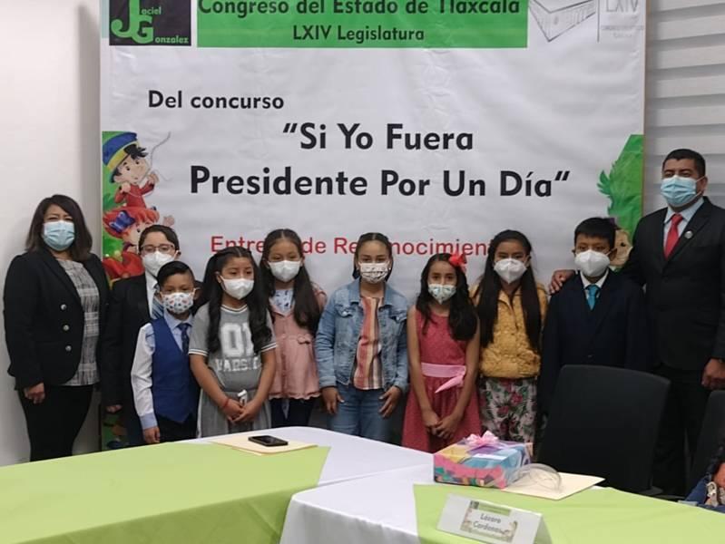 Jaciel González Herrera reconoce trabajo municipal de niños y niñas del III Distrito Local