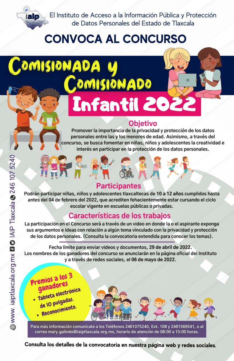 IAIP convoca al concurso para ser Comisionada y Comisionado Infantil 2022