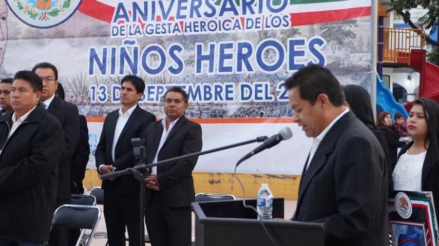 Conmemoran el 170 Aniversario de la gesta heroica de niños héroes en San Pablo del Monte