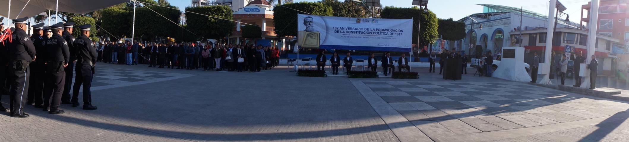 Ayuntamiento de SPM conmemora el CII Aniversario de la Promulgación de la Constitución 