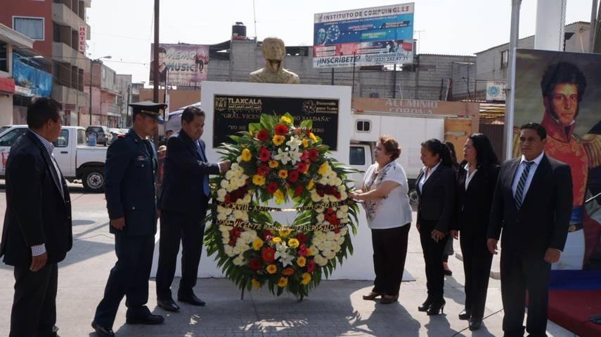 Ayuntamiento de SPM, conmemora el 188 Aniversario Luctuoso de Vicente Guerrero