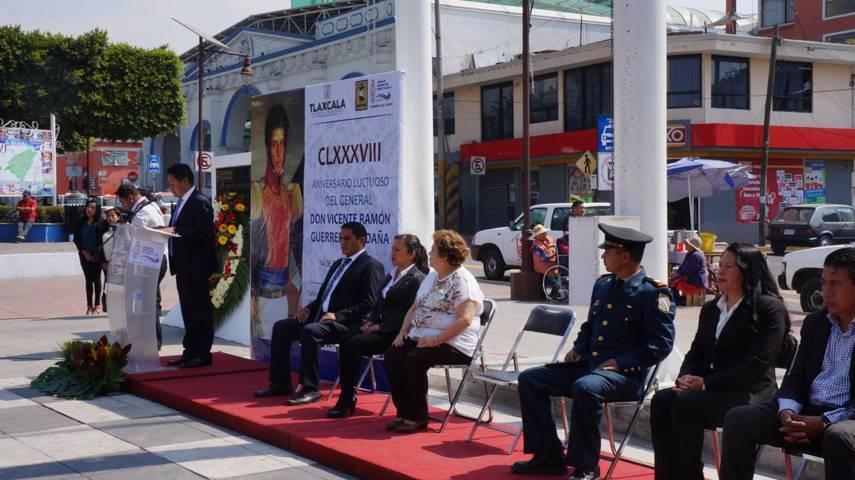 Ayuntamiento de SPM, conmemora el 188 Aniversario Luctuoso de Vicente Guerrero