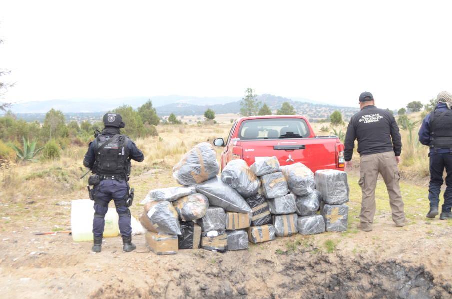 Incinera FGR más de trescientos kilos de marihuana en Tlaxcala