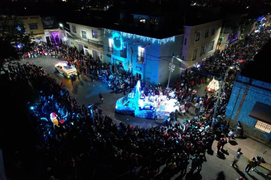Por segunda ocasión, Contla realiza el Desfile Navideño más emotivo y creativo del Estado de Tlaxcala