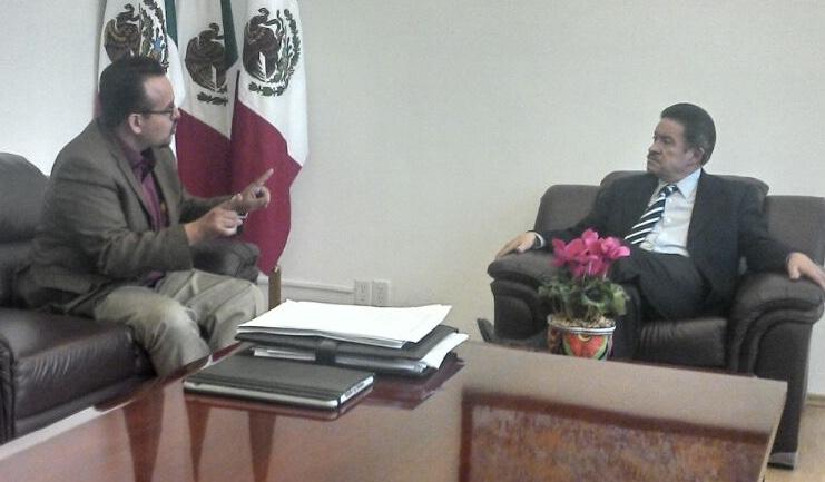 Se reúnen Cambrón y Navarrete, coinciden en agenda política para el PRD tlaxcalteca