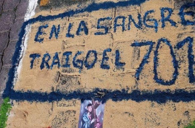 En Tenancingo dedican alfombras de Semana Santa a “El Chapo”