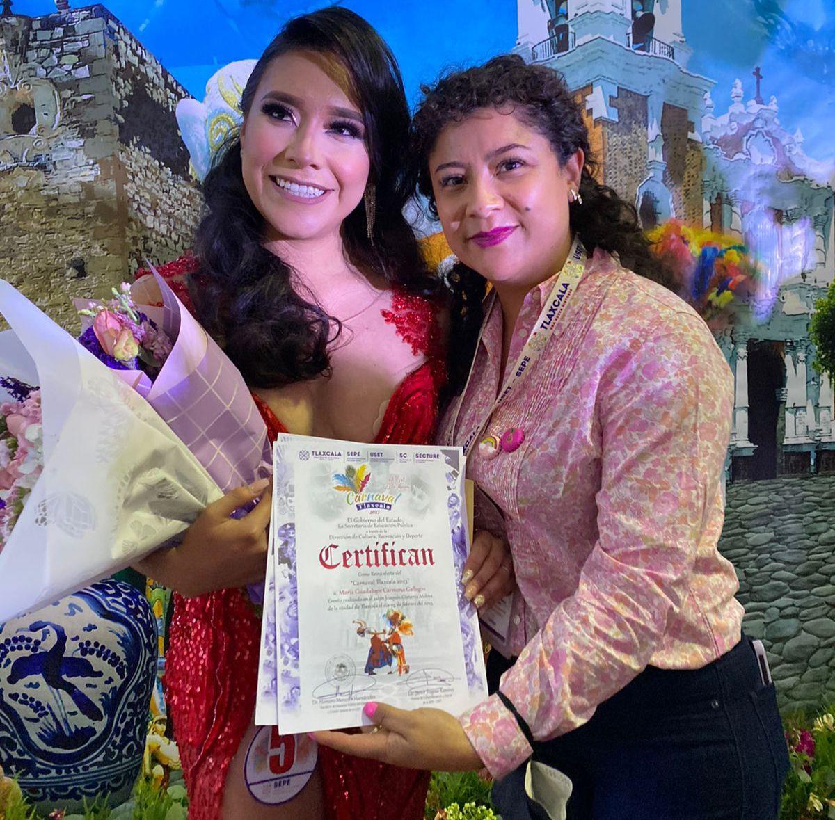Eligen a María Guadalupe Carmona reina del “Carnaval Tlaxcala 2023”