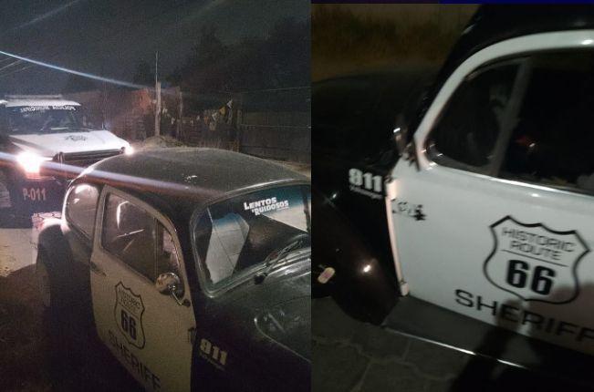 En Papalotla ponen a disposición a vehículo y chofer por usar aditamentos policiales