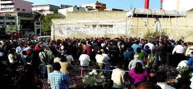 La virgen de Ocotlán recorre las calles de Tlaxcala
