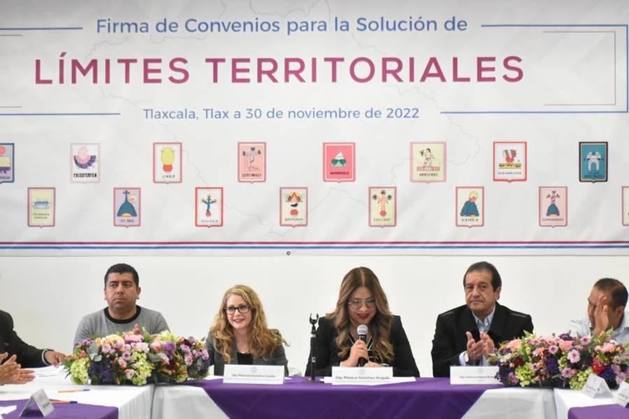Comisión de Asuntos Municipales celebra firma de convenios para solución de límites territoriales