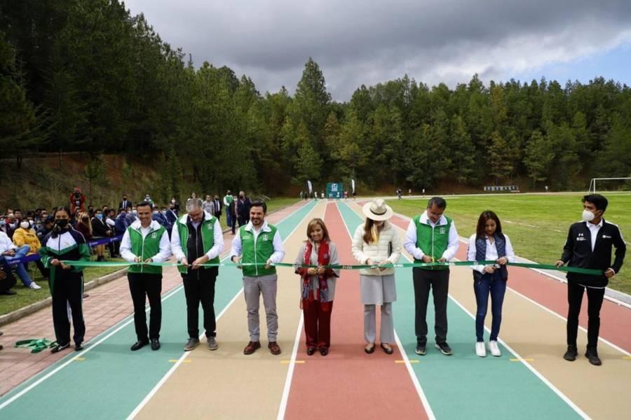 Inauguran pista de atletismo del Centro Vacacional “La Malintzi”